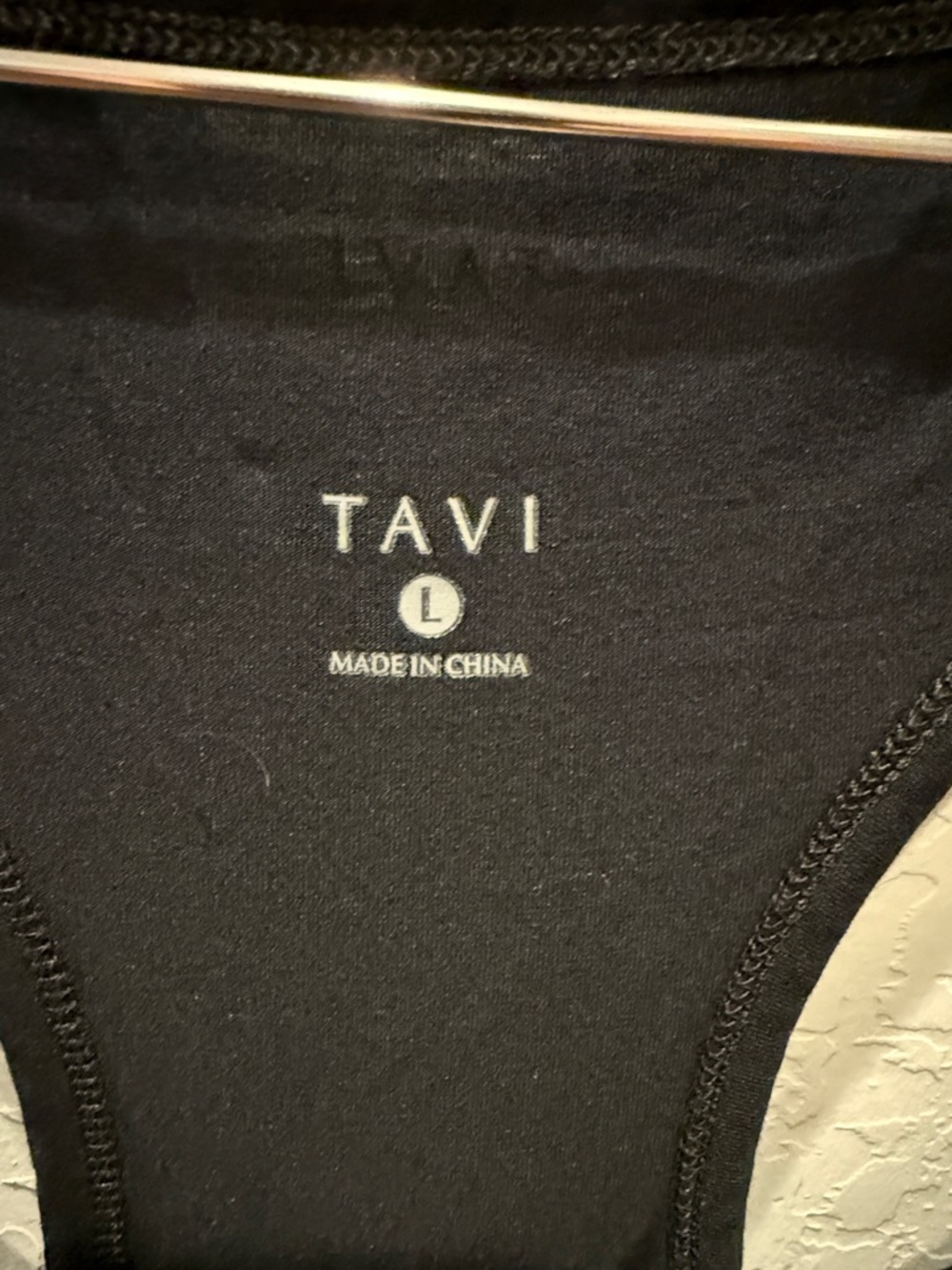 Tavi Black Racerback Performance Tank - Picture 2 of 3